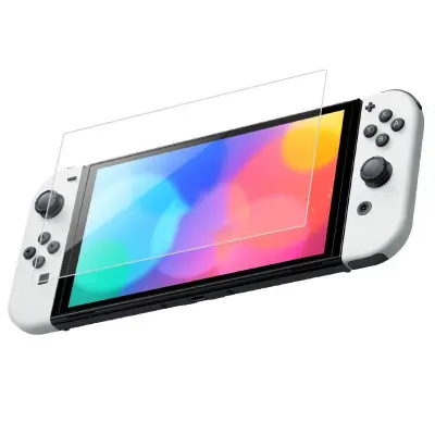 Zaštitnik zaslona od kaljenog stakla, za Nintendo Switch OLED Transparentno
