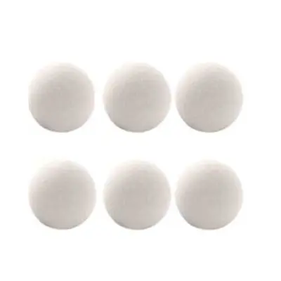Kuglice za sušenje od vune 3x3 cm pakiranje od 6 komada Bijela