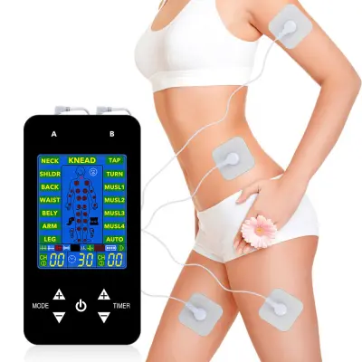 TENS uređaj stimulator mišića 15 načina masaže Crna