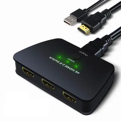 HDMI Prekidač 3 u 1 Izlaz 2.0 Crna