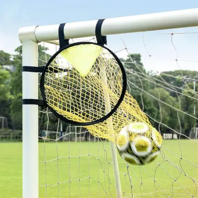 2 pak nogometnih meta za gol, gornji dio, za trening preciznosti nogometnog šutiranja Žuta