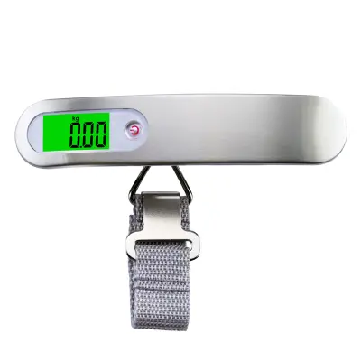 Digitalna vaga za prtljagu s remenom 50 kg Srebrna