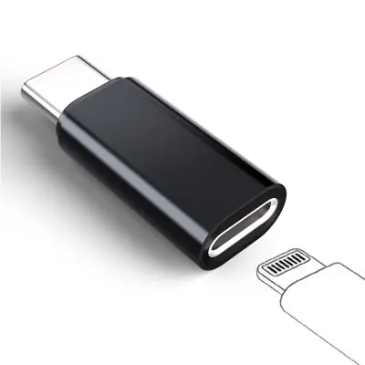 Adapter za punjenje Lightning ženski na Type-C muški, kompatibilan s iPhone 15 Crna
