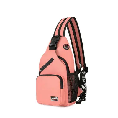 Konvertibilna torba preko ramena za žene od Oxford tkanine, ruksak na rame Crossbody torba za putovanja, planinarenje, biciklizam Roza