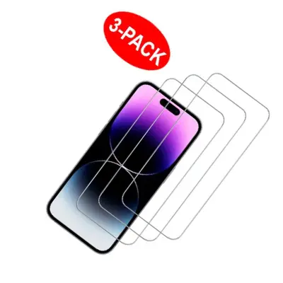 Zaštitnik zaslona od kaljenog stakla za iPhone 15 Pro (pakiranje od 3 komada) Transparent