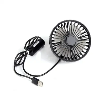 Ventilator za hlađenje automobila s rotacijom od 360° i podesivom brzinom Crna