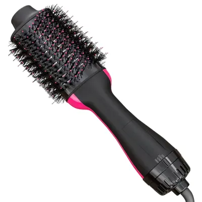Električna 2u1 četka za sušenje, ravnanje i volumen kose, keramička fen četka za stiliziranje | STYLOOM 2.0