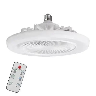 Višenamjenski stropni LED ventilator s daljinskim upravljanjem, bijeli 26x12 cm – svjetlo i osvježenje | FANGLO