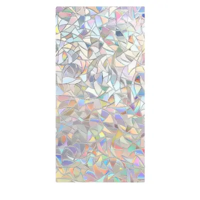 Samoljepljiva dekorativna folija za prozore 200x45 cm s mavričnim efektom, zaštita od UVA i UVB zraka | PRISMWRAP