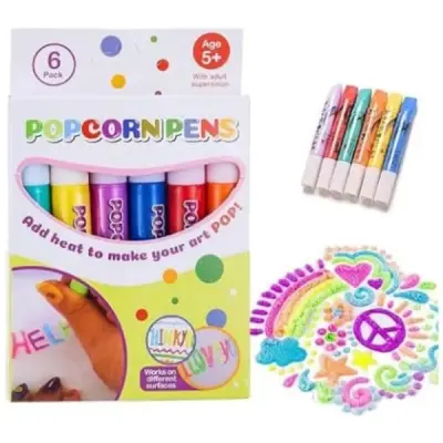 3D markerji za djecu, set 6 komada | PUFFPENS
