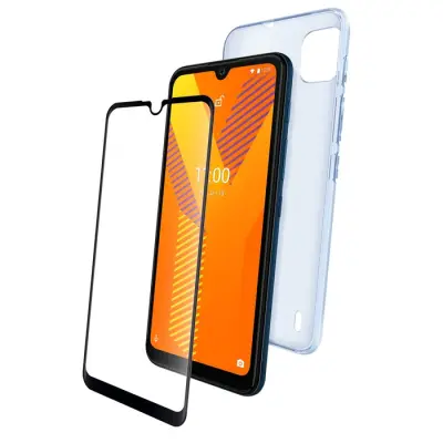 Zaštitni komplet 2-u-1 savitljiva maskica za Wiko Y62 / Y62 Plus i zaštita za zaslon