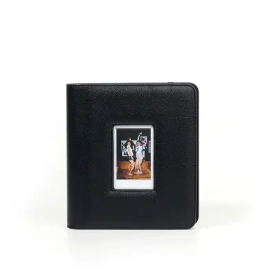 Elegantni album za instant fotografije s 288 džepova u crnoj boji Crna