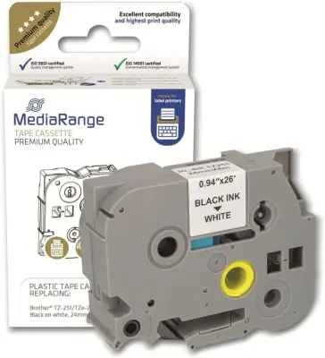 p-touch tze-251 traka, bijela/crna, 24 mm