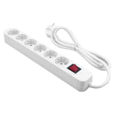 6-utični produžni kabel 1,4 m + Mediarange prekidač