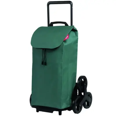 Tris 52 l kolica za kupovinu / zelena / metal, poliestersko vlakno, PVC