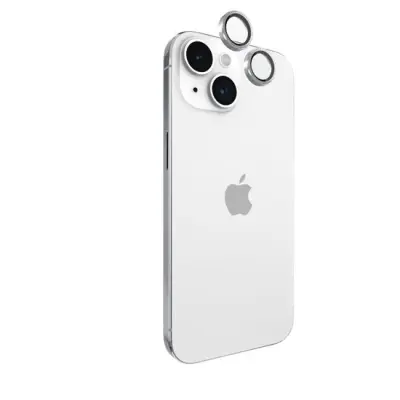 Zaštitno staklo kamere za iPhone 15 / 15 Plus s aluminijskim prstenom Twinkle
