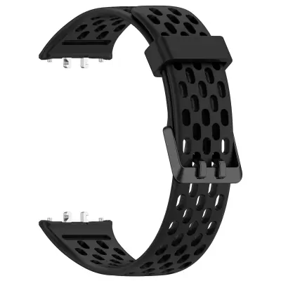 Remen za sat za Samsung Galaxy fit3 (SM-R390) s rupicama od silikona Crna