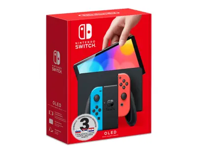 Nintendo Switch OLED Console - Red & Blue Joy-Con ADG