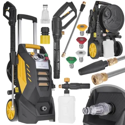 Visokotlačni perač 2500 W s dodacima, bubanj od 195 bara