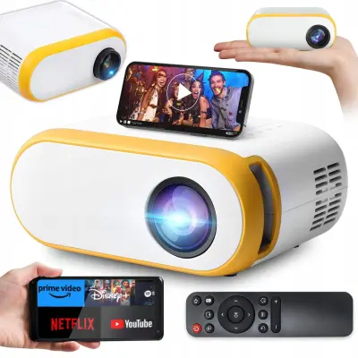 Prijenosni WIFI LED projektor HDMI USB AV i zvučnik 100 inča