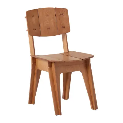 Kitchen Chair with Backrest Bar Chair Stool Brown 60x44x86cm