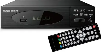 Maxpower HD DVB-T2 Receiver STB-1680 MPEG2/MPEG4 H.265 1080p/i