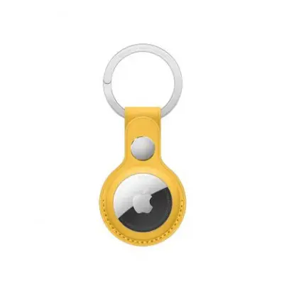Apple AirTag Leather Key Ring - Meyer Lemon (Seasonal Summer2021)