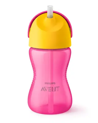 Čaša Philips Avent SCF798/02 ružičasta, sa slamkom