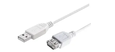 GBC USB 2.0 produžni kabel USB-AM na USB-AŽ 0.5m bijeli