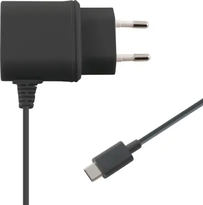 KSIX putni punjač USB TYPE C WALL CHARGER 2.1A 1 METER BLACK