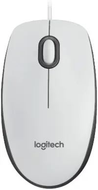 Miš Logitech M100, žičani, bijeli