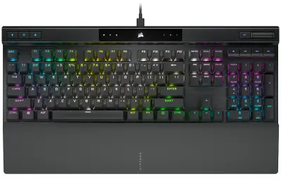Tipkovnica Corsair K70 RGB PRO Mechanical, Backlit RGB LED, CHERRY MX Red, Black, Black PBT Keycaps