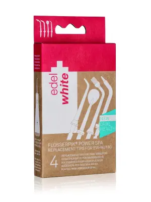 Tuš za zube EDEL+WHITE nastavak Flosserpik POWER SPA, 4/1