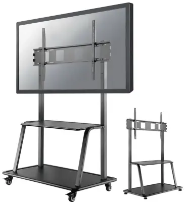 OUT Neomounts mobilni podni stalak za ekrane 60"-105"(podesiva visina: 137-162 cm) VESA 1000x600 do 150kg NS-M4000BLACK - OŠTEĆEN ARTIKL