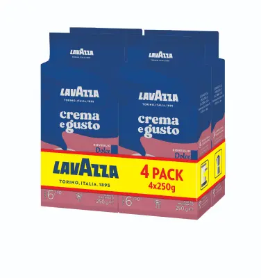 Kava LAVAZZA mljevena Crema E Gusto Dolce 4x250G 4 PACK