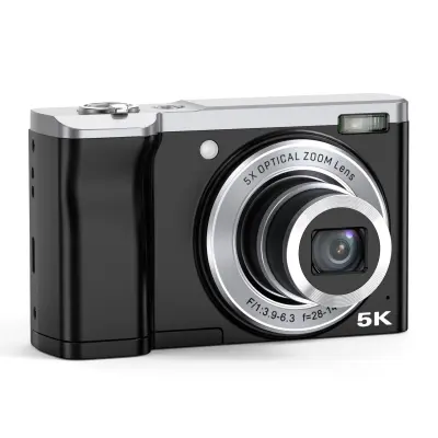 5K Digitalna kamera s 5x optičkim zum objektivom i stabilizacijom crna