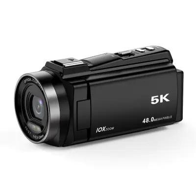 Kompaktni ručni snimač 5K HD, ručna DSLR video kamera Crna