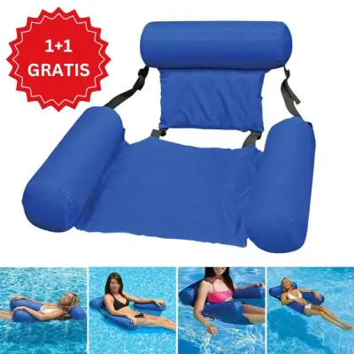 Ležaljka za bazen, sjedalo za bazen na napuhavanje, stolica za plivanje, mreža za plivanje | AQUASEAT 1+1 GRATIS
