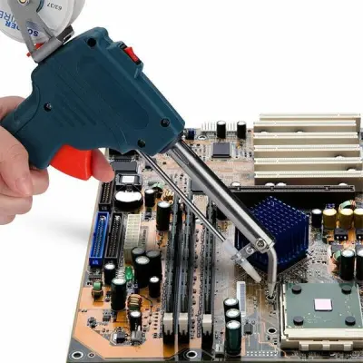 Komplet za lemljenje s električnim lemilicom i dodatnom žicom, za elektroniku i DIY popravke | SOLDERMAS