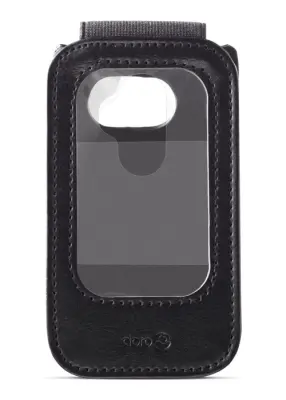 Doro, Clamshell futrola za Doro 6040 / 6060 / 7030 / 7080, otporna na udarce, od kože, crna