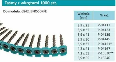 MAKITA TRAKA ZA VITE 3,9x25 mm ZA METAL