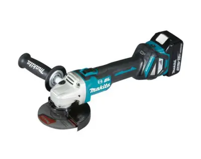 MAKITA 18V KUTNA BRUSAČICA 125mm 2 x 5.0Ah LI-ION REG BLDC MAKPAC KUTIJA DGA513RTJ