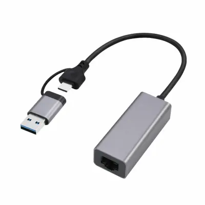 Cablexpert USB 3.1 Tip A/Tip C na Ethernet UTP 2.5G adapter A-USB3AC-LAN2G-01