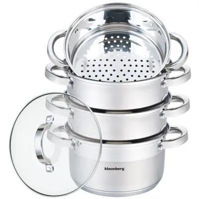LONCI ZA KUHANJE NA PARU 22 CM, SET OD 5 DIJELOVA KLAUSBERG KB-7143