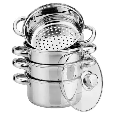 Set za kuhanje na paru od 5 dijelova, 2,5 l, 18 cm. KiNGHOFF KH-3317