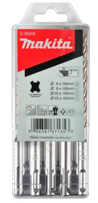 SET BUŠILICA MAKITA SDS+ 5 kom.