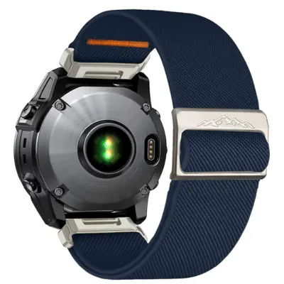 Najlonska elastična narukvica za sat Garmin Descent MK3i Plava