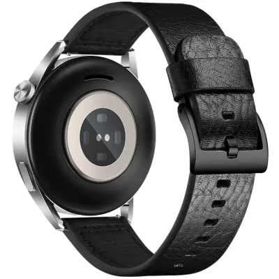 Remen za sat od prave kože 20 mm za Huawei & Samsung pametne satove Crna