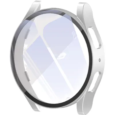 Zaštitna maskica za Samsung Watch 7 s ugrađenom zaštitom zaslona Srebrna