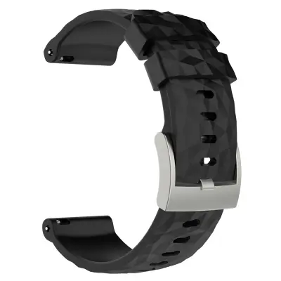 Silikonski remen za sat za Suunto Spartan Sport Wrist HR Baro Crna